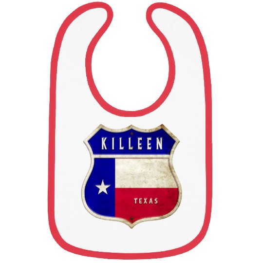 Killeen Texas Crest Flag Design Bibs
