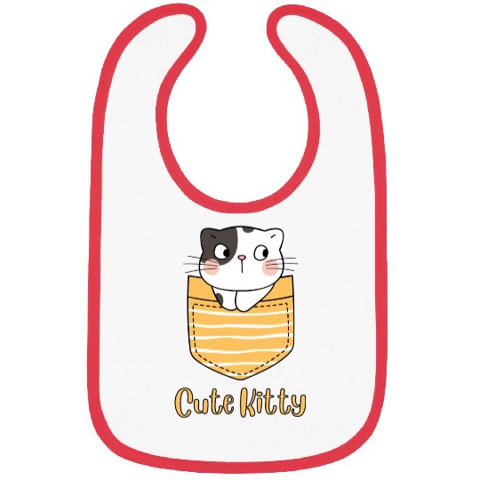 Cute Kitty Cat Bibs