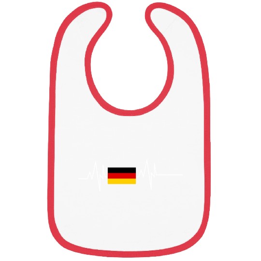 Germany Flag Heartbeat Bibs
