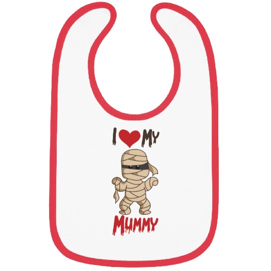 Halloween Kids I Love My Mummy Bibs