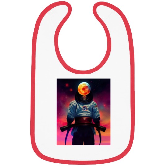 Astronaut Samurai Bibs