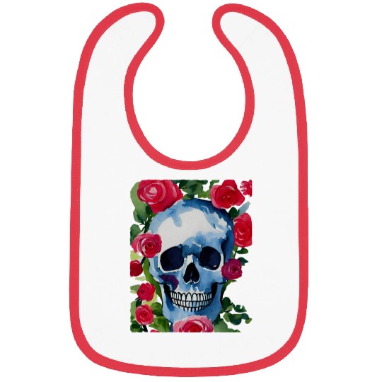 Skull and Roses - Garden Of Roses Bibs