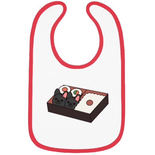 Sushi Bento Box French Bulldog Bibs