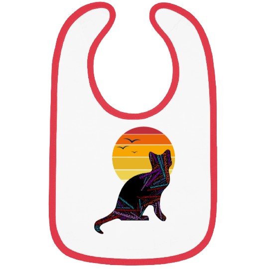 Black Cat at Sunset Bibs