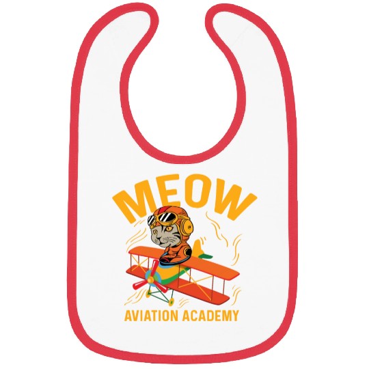 Meow Aviation Academy Co-Pilot Gift Bibs