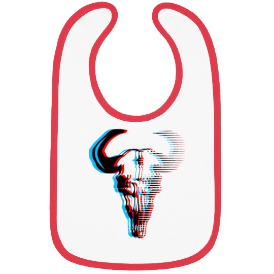 Buffalo skull Bibs