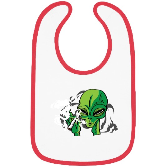 Alien Smoking Gangster Gift Bibs