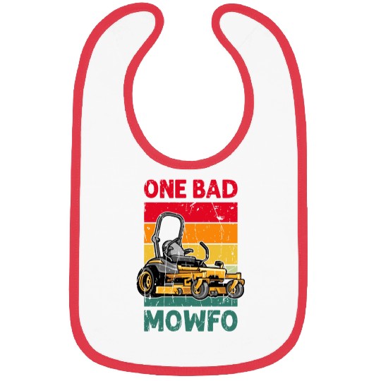 One Bad Mowfo - lawn mowing Bibs