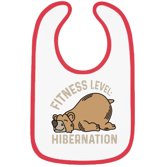 Fitness Level: Hibernation Sleepy Head Gift Bibs