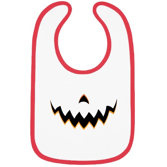 Pumpkin Face Bibs