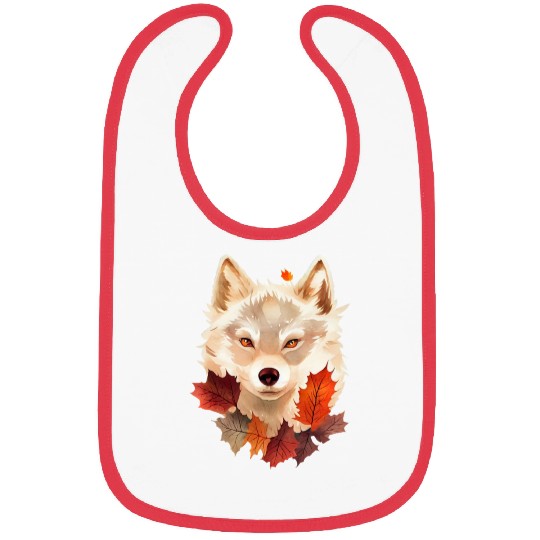 Wolf Autumn Bibs