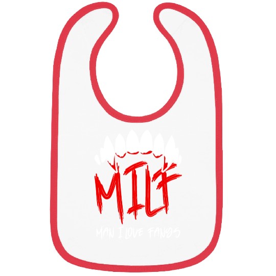 MILF Man I Love Fangs Funny gift Halloween Vampire Bibs
