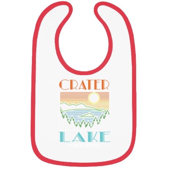 Crater Lake Oregon National Park Retro Crater Lake Bibs