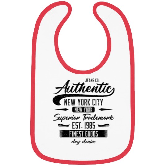 New York City Born In 1985 Vintage Birthday Bibs