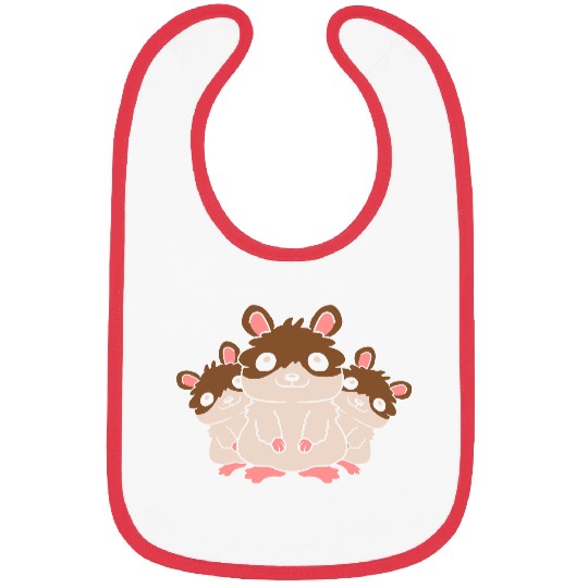 mom hamster kids crew Bibs