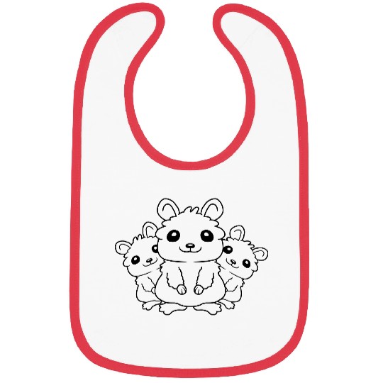 Kids crew hamster family Bibs