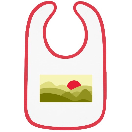 Minimalist Sun Lime Green Bibs