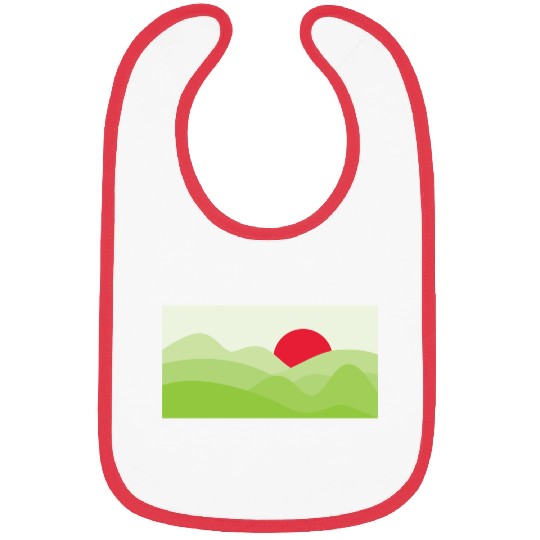 Minimalist Sun Light Green Bibs