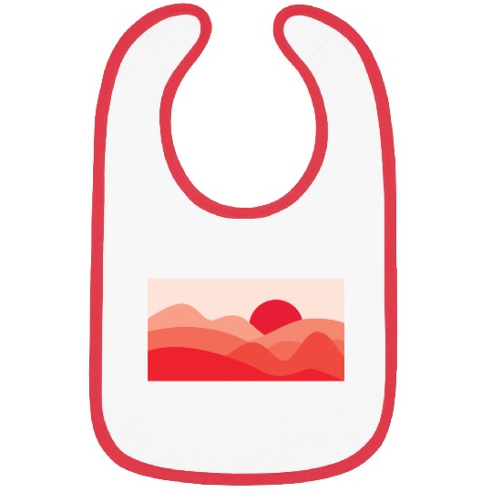 Minimalist Sun Red Bibs