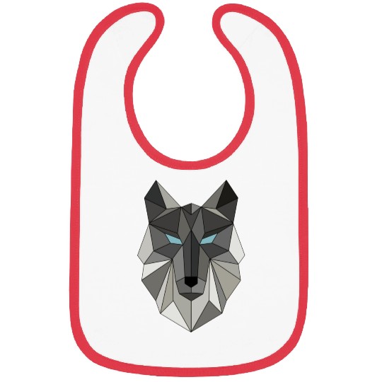 Wolf geometric Bibs