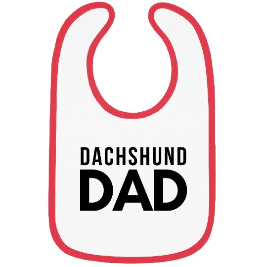 Dachshund Dad Bibs