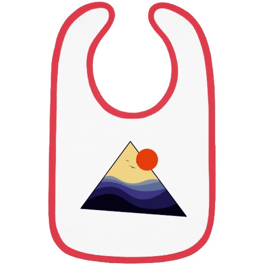 Triangle Sunset Bibs
