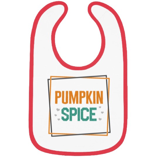 Halloween Theme Cute Pumpkin Spice Coffee Lover Bibs