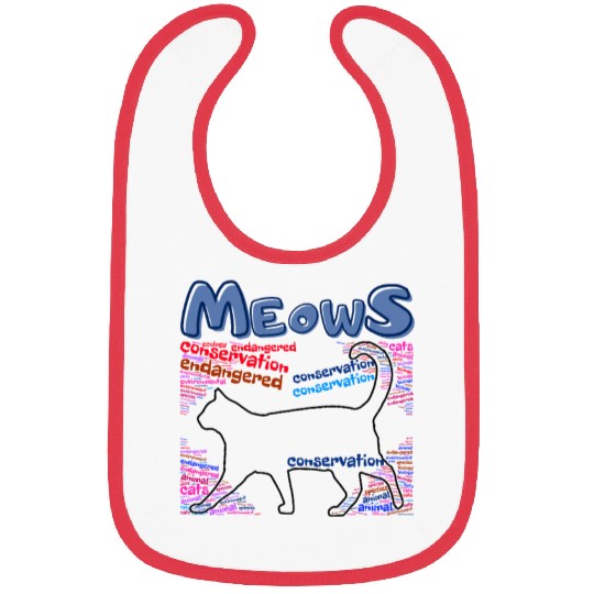 Meows Black Cat Bibs