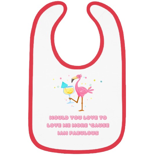 Flamingo love Bibs