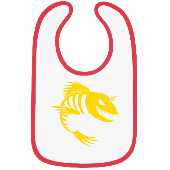 Fish Skeleton Bibs