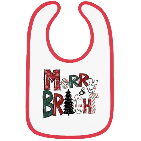 Merry And Bright Bibs | Merry Christmas 2022