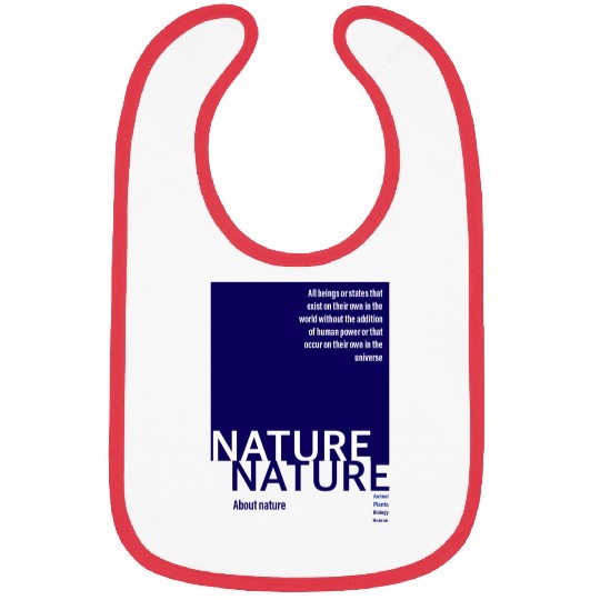 About nature-navy Bibs