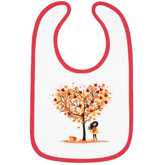 Autumn Girl Bibs