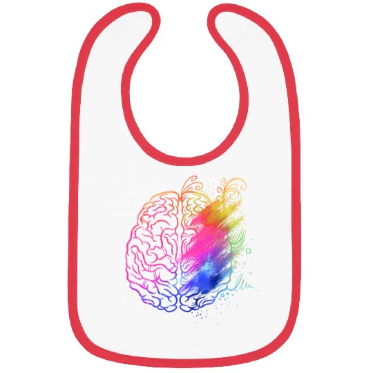 Art Teacher Brain, Math Teacher Bibs