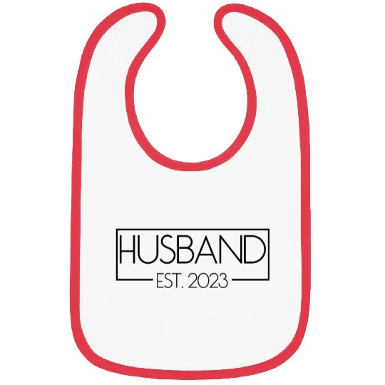 Husband Est. 2023 Matching Couple Newlywed Married Bibs
