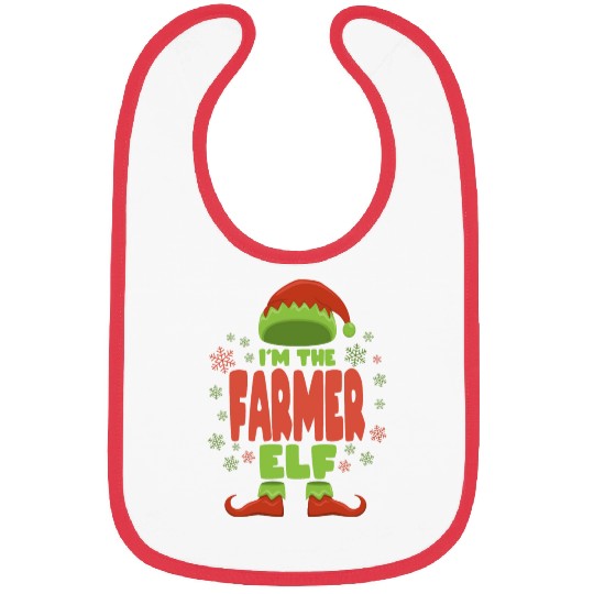 Farmer Christmas Elf Bibs