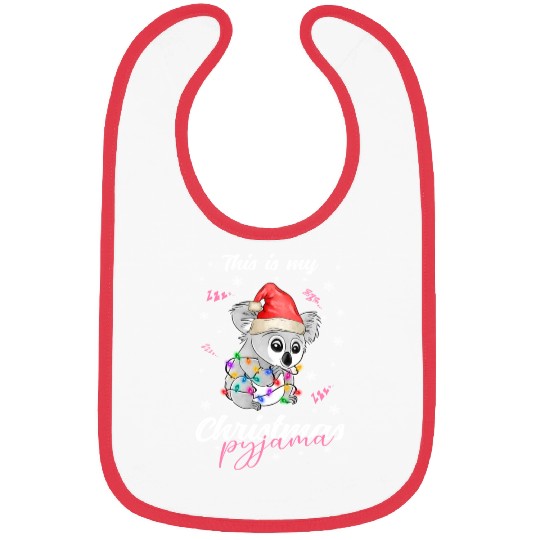 Winter Christmas Pyjama Koala Bibs