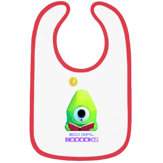 Cute Ghost Book Reading Teacher Funny Halloween Bibs
