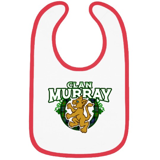 Clan Murray Cute Baby Lion Rampant Kitten Bibs