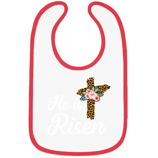 He Is Risen Jesus Christ Cross Easter Sunday Bibs