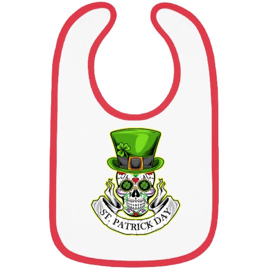 Sugar Skull | St Patrick Day | Lucky Charm Irish Bibs