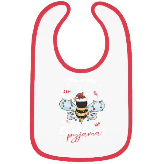 Winter Christmas Pyjama Bee Bibs