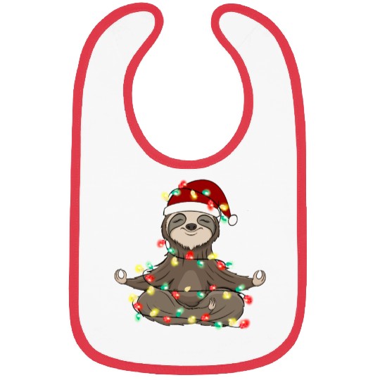 Christmas Animal Sloth Fairy Lights Hat Bibs