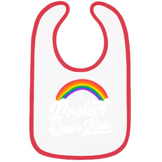 Protect The Queer Kids Rainbow Pride Month Bibs