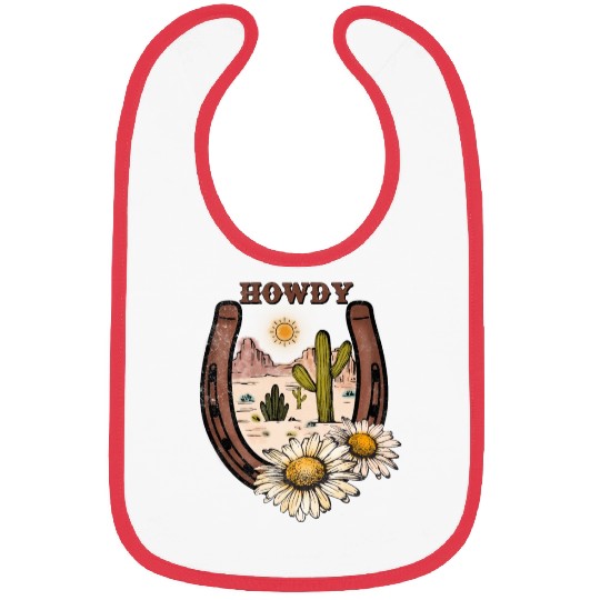 HOWDY -Desert Horseshoe Bibs