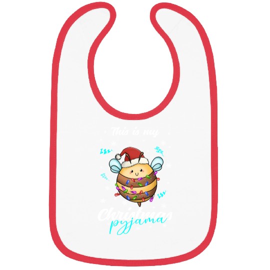 Winter Christmas Pyjama Bee Bibs