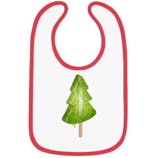 glowing christmas tree ice in christmas tree green Bibs