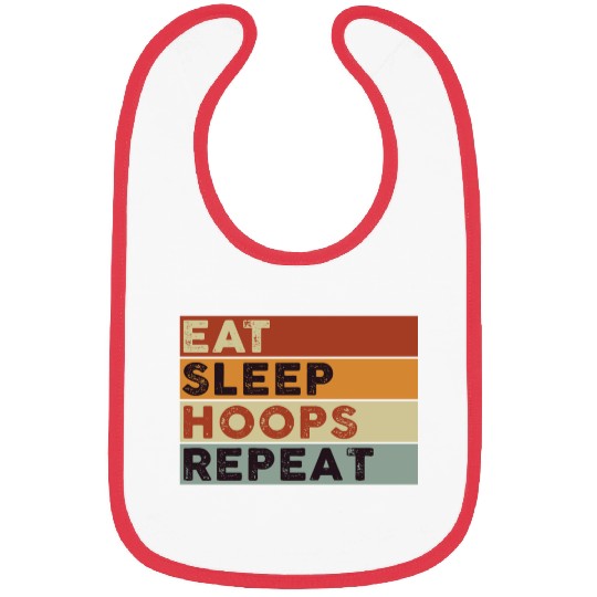 Eat Sleep Hoops Repeat Basketball Bibs