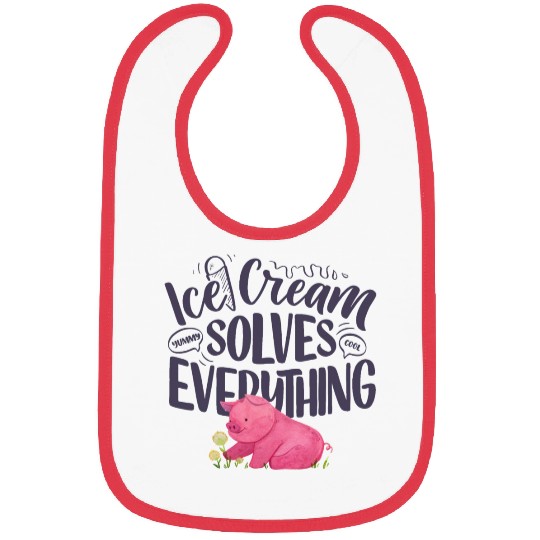 Ice Cream solves everything Bibs