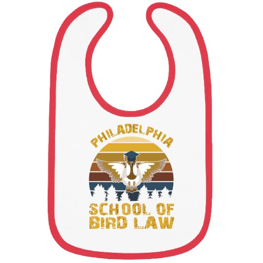 Vintage Philadelphia School Of Bird Law For Nature Bibs